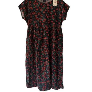 NWT Maxi Floral Peasant Prairie Granny Boho Y2K Country Dress Weekend Beach